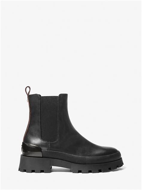 michael kors rowan boots|Rowan Leather and Logo Chelsea Boot .